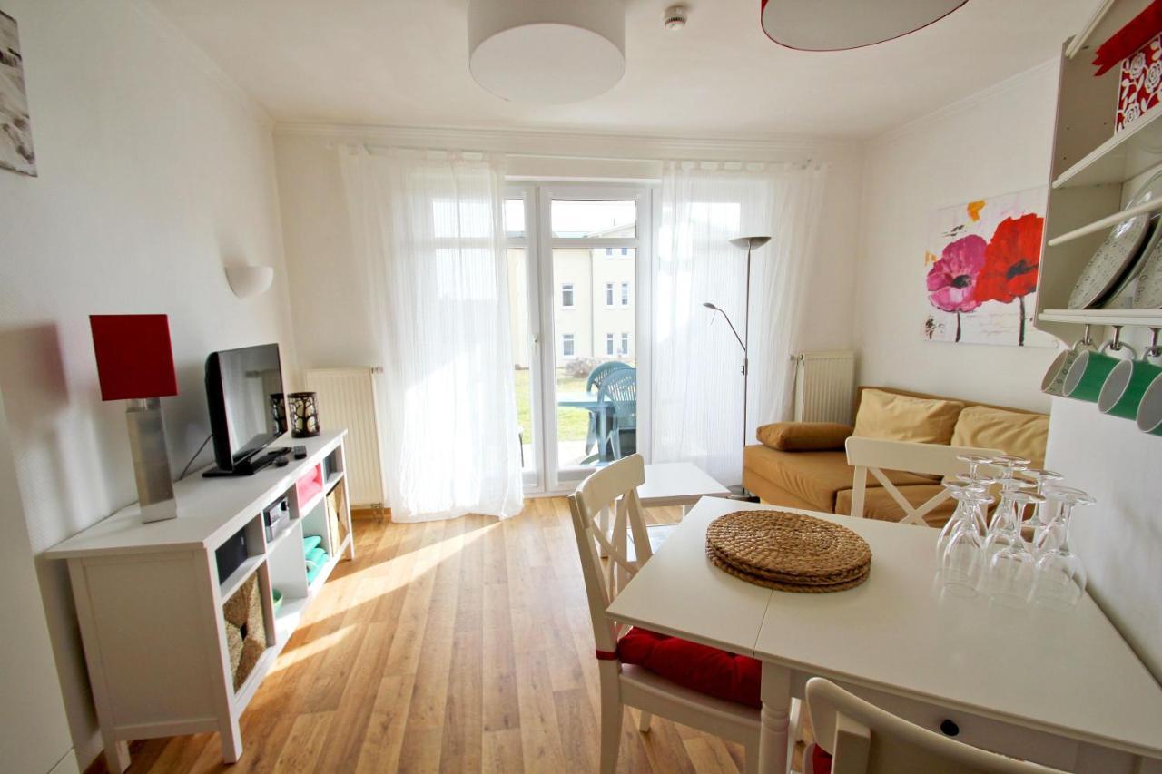 Terrasse, Gratis Nutzung Vom Ahoi Erlebnisbad Und Sauna In Sellin - Meeresblick Fewo 32 Goehren (Ruegen) Exterior foto